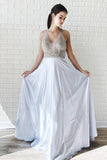 A Line Halter Chiffon Prom Dresses, Beading Long Evening Party Dress HZ0527