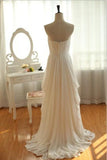 High Low Tiered Layers Custom Made Bridal Wedding Dress HZ0527