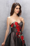 Beauty Black Short Sweetheart Handmade Homecoming Dresses HZ0527