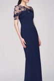 Sheath Spaghetti Straps Floor Length Mother of The Bride Dress HZ0527