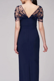 Sheath Spaghetti Straps Floor Length Mother of The Bride Dress HZ0527