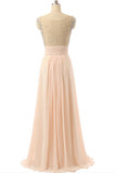 Cap Sleeves Chiffon Empire Waist Beaded Long Prom Dresses HZ0527