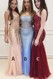 Long Cheap Sweetheart Prom Dress,See Through Mermaid Sexy Evening Party Dresses HZ0527