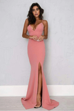 Promfast Sexy Sheath Split Spaghetti Straps Mermaid Prom/Formal Dress HZ0527