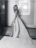 A-line Strapless Sky Blue Long Prom Dresses Unique Long Evening Dress HZ0527
