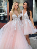 Stunning Lace Applique Ball Gown Long Ball Gowns Prom Dresses Quinceanera Dress HZ0527