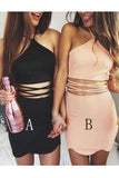 Fashion Halter Sheath Sleeveless Mini Cocktail Dresses, Homecoming Dress HZ0527