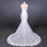 Mermaid Spaghetti Straps Lace Wedding Dress, Fashion Long Bridal Dresses HZ0527