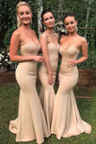 Mermaid Sweetheart Sweep Train Cheap Long Bridesmaid Dress HZ0527