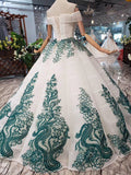 Off the Shoulder Prom Dresses,Ball Gown Wedding Dress, Quinceanera Dresses HZ0527