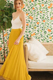 Petite Simone Pleated Maxi dress by promfast center HZ0527