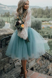 Princess Two Piece Long Sleeves White Lace A Line Tulle Homecoming Dress HZ0527