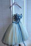 Sweetheart Strapless Lace Appliques Short Juniors Homecoming Dresses HZ0527