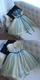 Sweetheart Strapless Lace Appliques Short Juniors Homecoming Dresses HZ0527