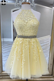 Promfast Yellow new 2025 homecoming dress, party dress, senior school girl dresses HZ0527