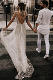 Promfast 2025 Sparkle Beach Wedding Dresses Sexy Open Wedding Gown for Sale HZ0527