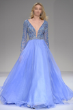 Promfast Cheap periwinkle Prom Dresses Evening Dresses for sale, Party dress HZ0527