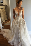 Promfast New Beautiful Wedding Dresses with Elle Details, Wedding Dresses Online HZ0527