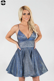 Promfast A-line Spaghetti Straps Short Prom Dress Unique Homecoming Dress HZ0527