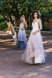 Promfast Chic Ombre Prom Dresses Spaghetti Straps A line Floor length Long Prom Dress HZ0527