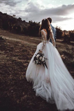 Promfast Marvelous Ball Gown Wedding Dresses Appliqued Tulle Bridal Gowns HZ0527