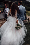 Promfast Marvelous Ball Gown Wedding Dresses Appliqued Tulle Bridal Gowns HZ0527