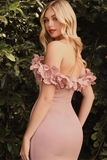 Promfast A Line Black Off the Shoulder Long Prom Dress With Split Front Sexy Evening Dress HZ0527
