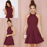 Promfast 2025 Homecoming Dress Cheap Burgundy Short Prom Dress Party Dress HZ0527