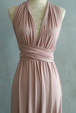 Promfast Simple Elegant Open Back Pink Prom Dresses Bridesmaid Dresses HZ0527