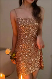 New Sparkly Straps Short Homecoming Dresses HZ0527