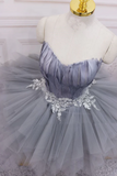 Short Gray Lace Prom Dresses, Short Gray Lace Formal Homecoming Dresses HZ0527