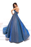 STRAPLESS SWEETHEART ROYAL BLUE BALL GOWN BY PROMFAST HZ0527